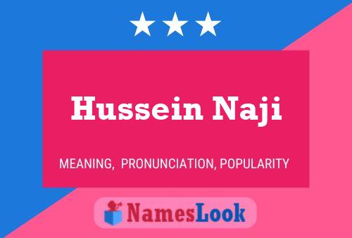 Póster del nombre Hussein Naji