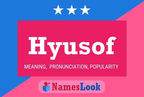 Póster del nombre Hyusof