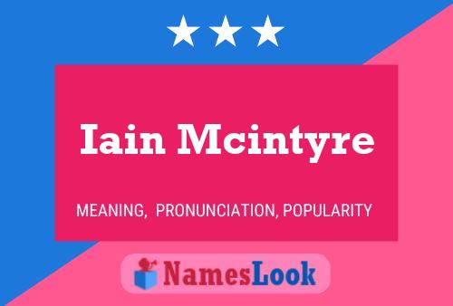 Póster del nombre Iain Mcintyre