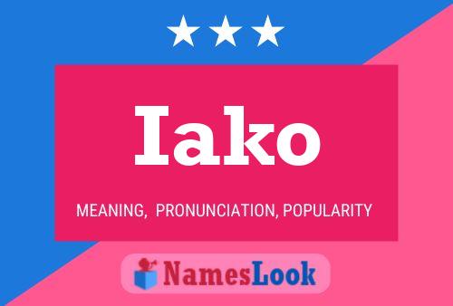 Póster del nombre Iako