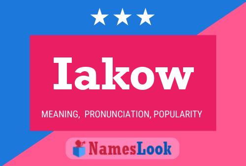 Póster del nombre Iakow