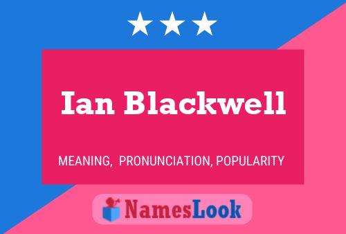 Póster del nombre Ian Blackwell