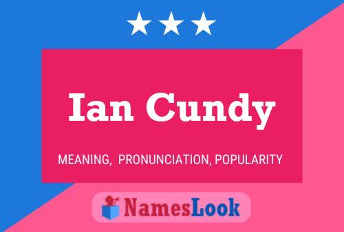 Póster del nombre Ian Cundy