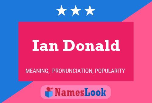 Póster del nombre Ian Donald