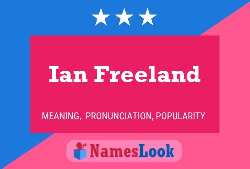 Póster del nombre Ian Freeland