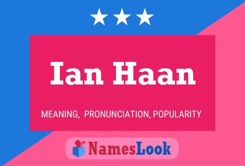 Póster del nombre Ian Haan