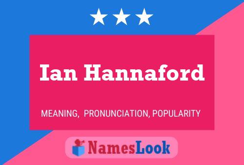 Póster del nombre Ian Hannaford