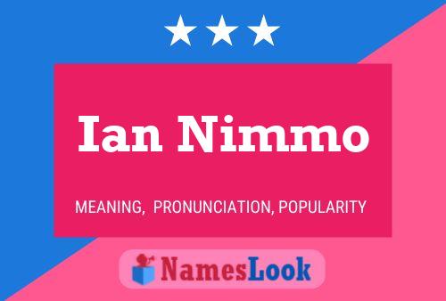 Póster del nombre Ian Nimmo