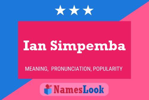 Póster del nombre Ian Simpemba