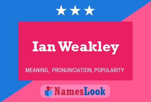 Póster del nombre Ian Weakley