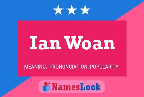 Póster del nombre Ian Woan