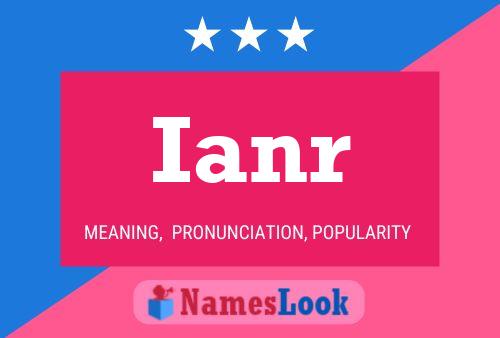 Póster del nombre Ianr