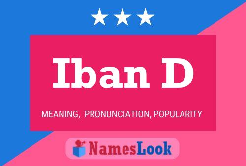 Póster del nombre Iban D