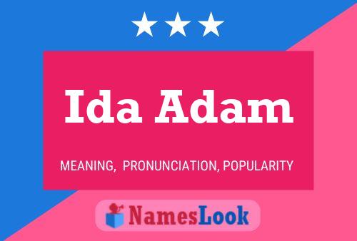 Póster del nombre Ida Adam