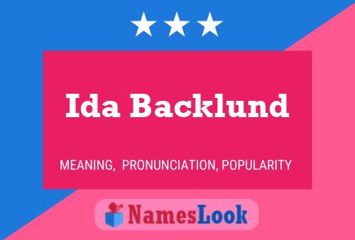 Póster del nombre Ida Backlund