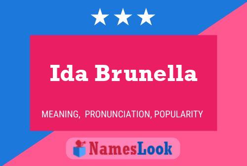 Póster del nombre Ida Brunella