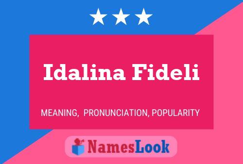 Póster del nombre Idalina Fideli