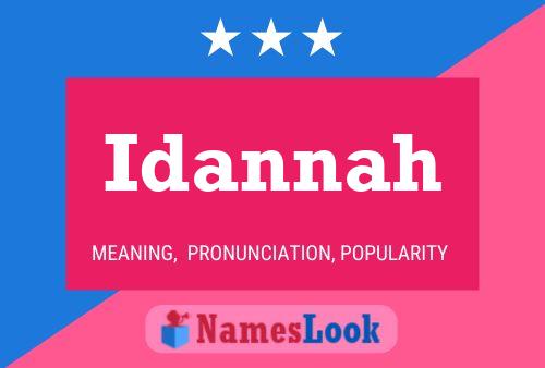 Póster del nombre Idannah