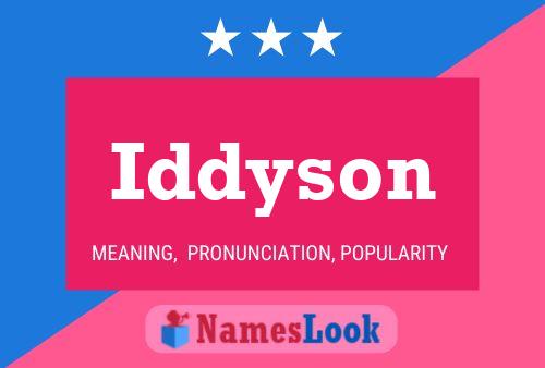 Póster del nombre Iddyson