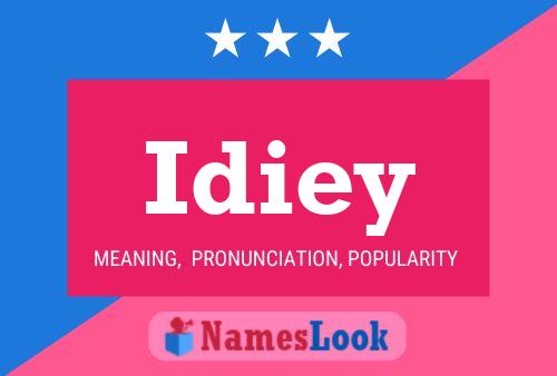 Póster del nombre Idiey