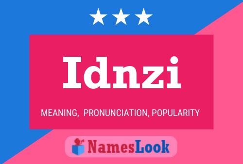 Póster del nombre Idnzi