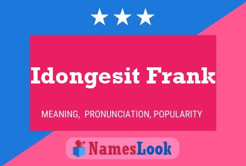 Póster del nombre Idongesit Frank