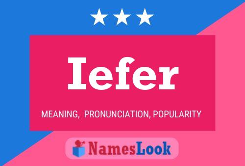 Póster del nombre Iefer