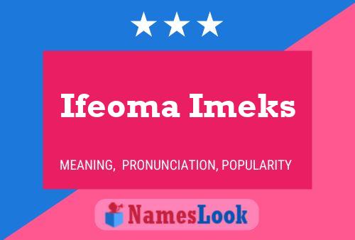 Póster del nombre Ifeoma Imeks