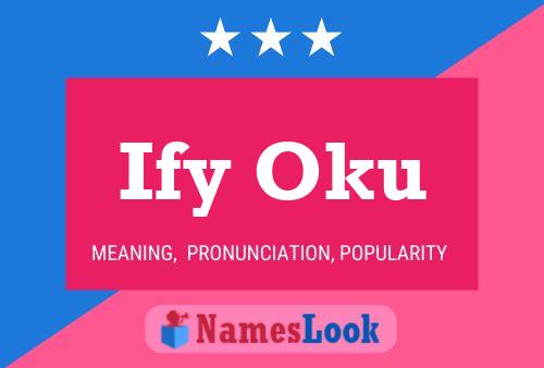 Póster del nombre Ify Oku