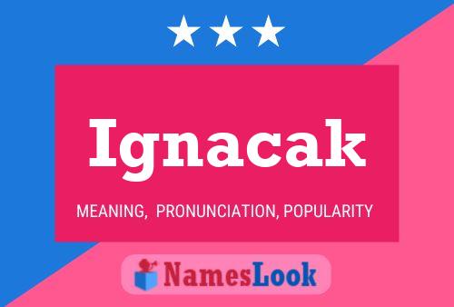 Póster del nombre Ignacak