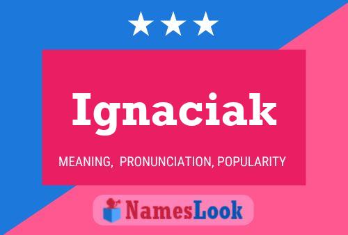 Póster del nombre Ignaciak