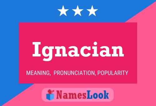 Póster del nombre Ignacian