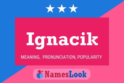 Póster del nombre Ignacik