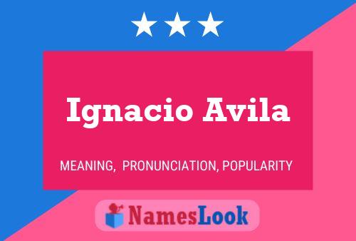 Póster del nombre Ignacio Avila