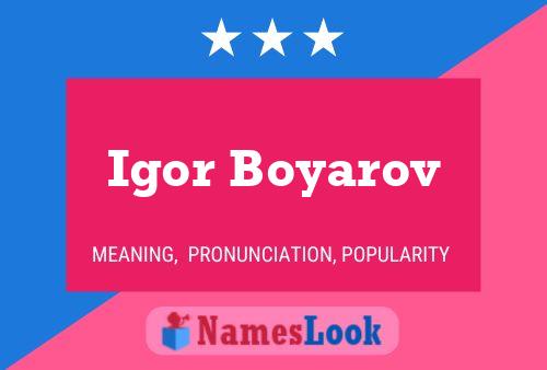 Póster del nombre Igor Boyarov