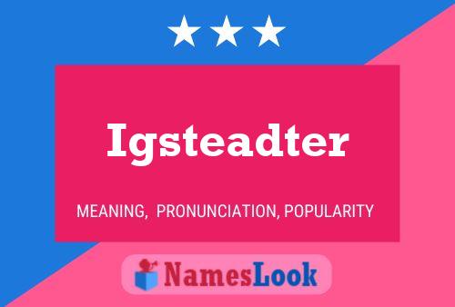 Póster del nombre Igsteadter