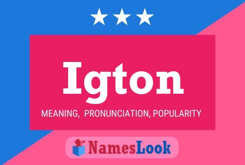 Póster del nombre Igton