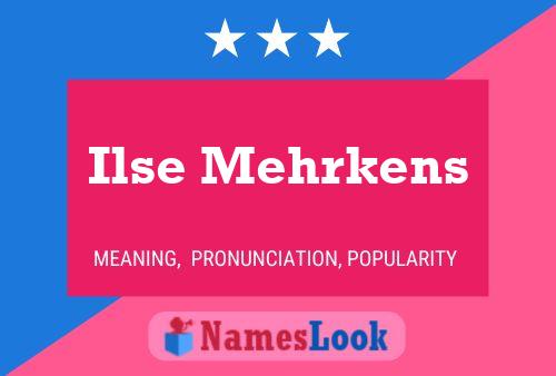 Póster del nombre Ilse Mehrkens