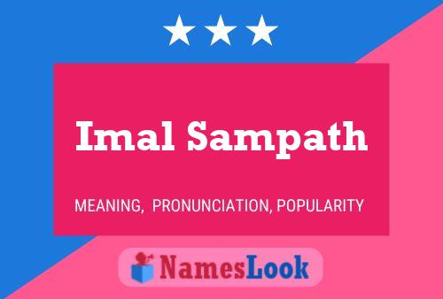 Póster del nombre Imal Sampath