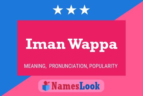 Póster del nombre Iman Wappa