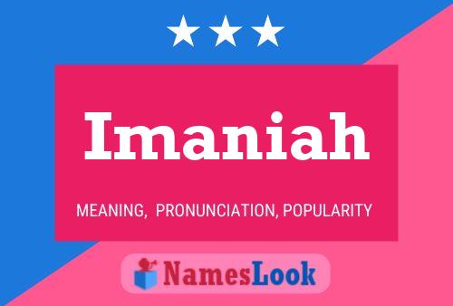 Póster del nombre Imaniah