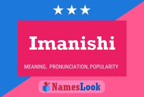 Póster del nombre Imanishi