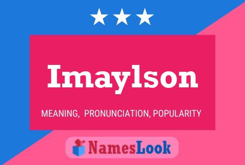 Póster del nombre Imaylson