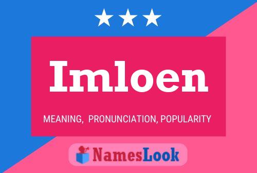 Póster del nombre Imloen