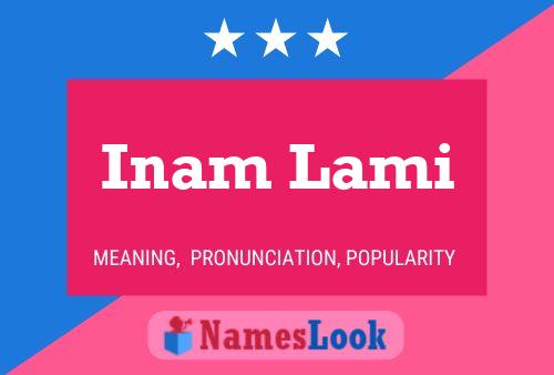 Póster del nombre Inam Lami