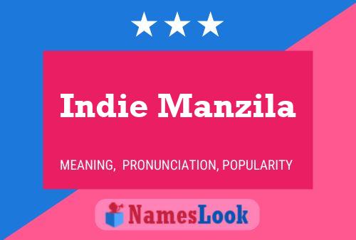 Póster del nombre Indie Manzila