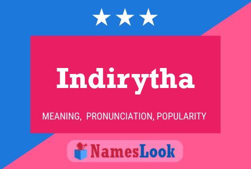 Póster del nombre Indirytha