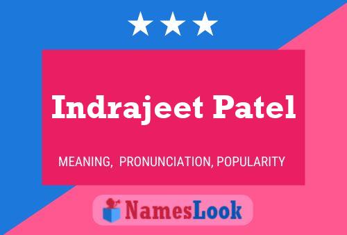 Póster del nombre Indrajeet Patel