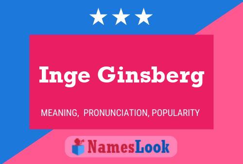 Póster del nombre Inge Ginsberg