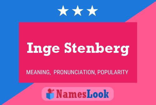 Póster del nombre Inge Stenberg